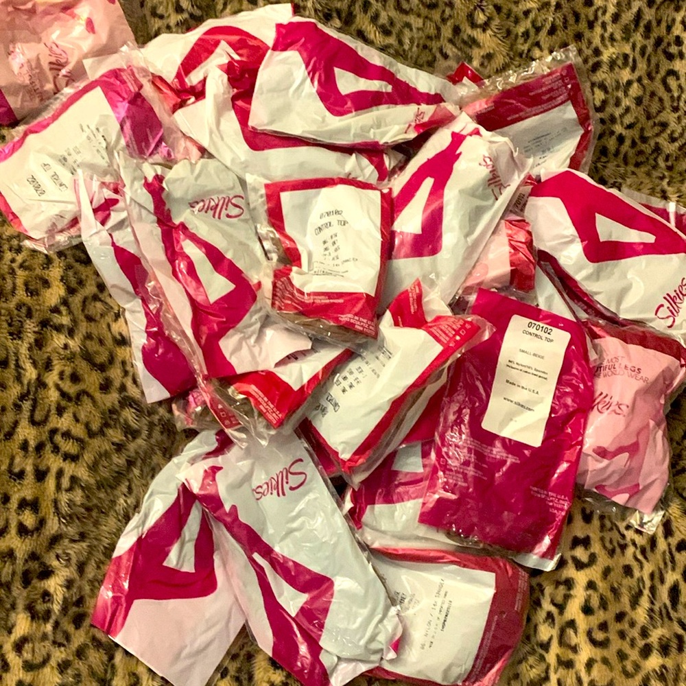 50 new Silkies control top size small nylons Your legs will be silky & beautiful